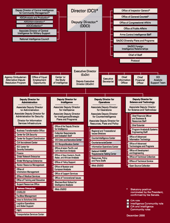 CIA Organization Chart