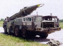The SCUD missile is typically carried on a four-axle transporter-erector-launcher