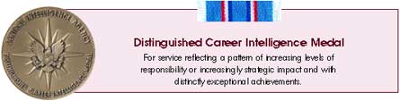 Distinguished Career Intelligence, medal
