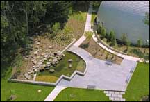 Photo showing aerial view of Memorial Garden