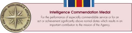 Intelligence Commendation, medal