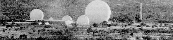 Image result for IMAGE OF The controversial Pine Gap base in central Australia is a major ground station for United States electronic spy satellites. It has kept expanding after the Cold War; today there are 12 â€˜golf ballsâ€™. It plays a key role in United States military strategies.