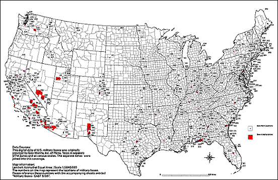 Military Bases In The Continental United States United States