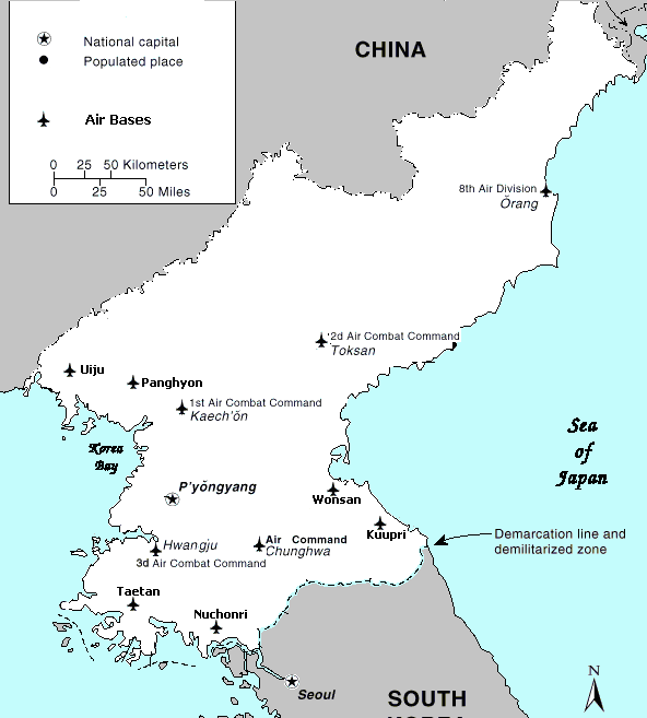 Air Bases North Korean Special Weapons Facilities