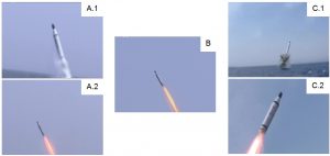 Figure 8. Launch video sequence