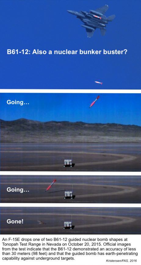 Video Shows Earth-Penetrating Capability of B61-12 Nuclear Bomb ...